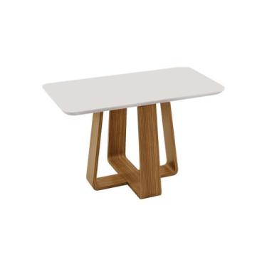 Imagem de Mesa de Jantar retangular Sintonia 1,60x80 - Domus Móveis - LJ Móveis