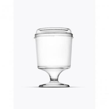 Imagem de Taça Descartável com Tampa Pit 031 para Bebidas 30ML Caixa com 500 Unidades Transparente Higipack