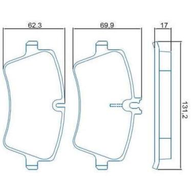 Imagem de Pastilha de Freio Mercedes Benz C-Class 2000 a 2016 JURID