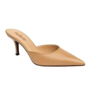 Imagem de Mule Salto Médio Bellaze Bege-Feminino