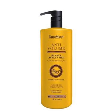 Imagem de Shampoo Hidratante AntiVolume Banana aveia e Mel NatuMaxx 1L