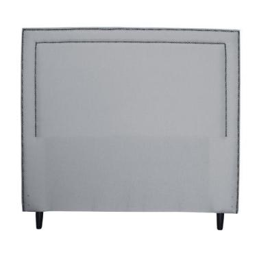 Imagem de Cabeceira para Cama de Casal Isadora Linho Cinza IDF Decor, Cinza