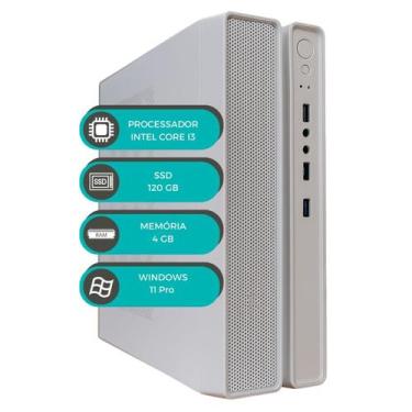 Imagem de Computador MultiPc Slim Branco i3 6ªGen 4GB SSD 120GB Win 11