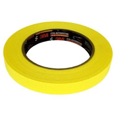 Imagem de Fita Crepe Automotiva 18 mm X 40 m para Mascaramento em Pintura Veicul