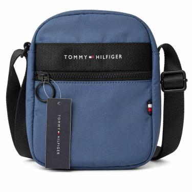 Imagem de Tommy  Bolsa Transversal Azul Compacta Unissex