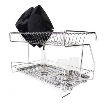 Imagem de Escorredor De Pratos Euro Inox 18 Pratos Jomer Cód. 3141, Inox