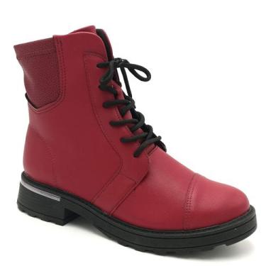 Imagem de Coturno Feminino Piccadilly 735011, Ruby, 38