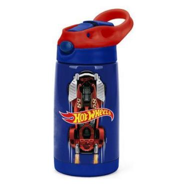 Imagem de Garrafa Infantil Original Hot Wheels Aço Inox 500ml - Luxcel