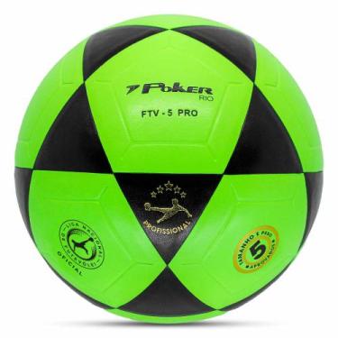 Imagem de Bola de Futevolei Vulcanizada PU Rio - Poker, Verde