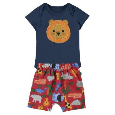 Imagem de Conjunto Body e Short Leão Azul Planeta - Boca Grande, G