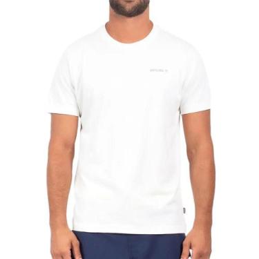 Imagem de Camiseta Rip Curl Brand Logo SM24 Masculina Bone, GG, White linen