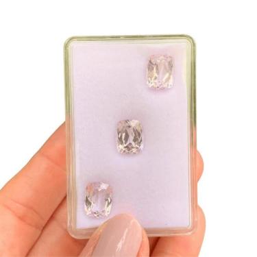 Imagem de Kunzita Cushion Baguete SET 11,30ct - ENE2ESE