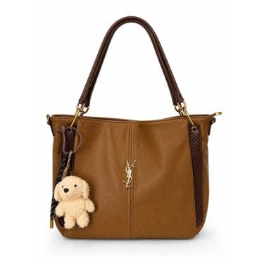 Imagem de Bolsa Feminina de Ombro Grande - Inspiração YSL - Mary Bolsas, Caqui