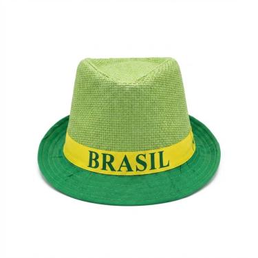 Imagem de 6UN Chapéu Malandrinho Brasil Verde Festa Junina Copa 2026