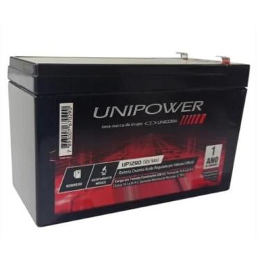 Imagem de BATERIA SELADA 12V 12ah UNIPOWER  VRLA AGM