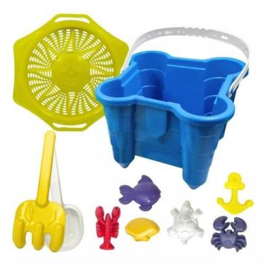 Imagem de Baldinho De Praia Kit Castelo De Areia 19cm - Rei Do Balde