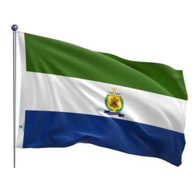 Imagem de Bandeira do Município de Nova Serrana Uma Face Estampada Tamanho 90x12
