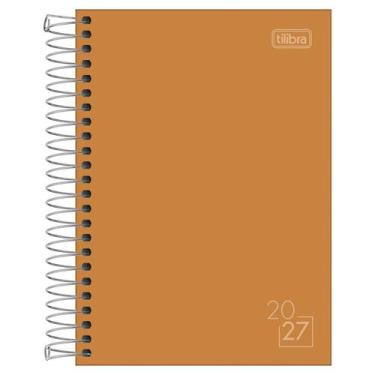 Imagem de Agenda 2027 espiral diária Spice 160 folhas M5 Tilibra Cor:Caramelo, C