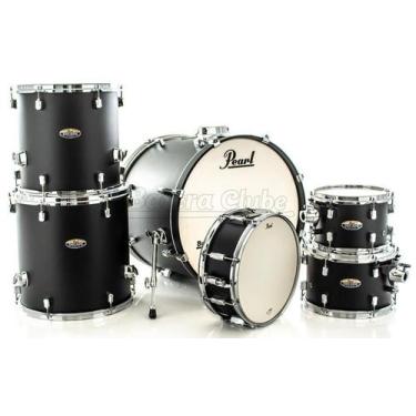 Imagem de Bateria Pearl Decade Maple Satin Slate Black Lacquer 22,10,12,14,16 co