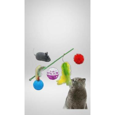 Imagem de Kit 7 Brinquedos Interativos para Gatos - Congratulations Store