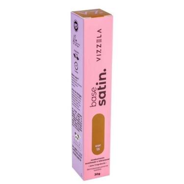 Imagem de Vizzela Base Líquida Satin 13 - Vizzela Cosméticos