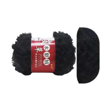 Imagem de Cachecol De Pelúcia Imitação De Pele De Mink Grosso 100g Com Meia Forr