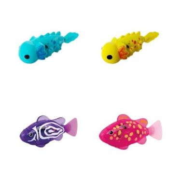 Imagem de Brinquedos De Peixe Com Luz LED Para Crianças, 6 Peças, Peixes Eletrôn