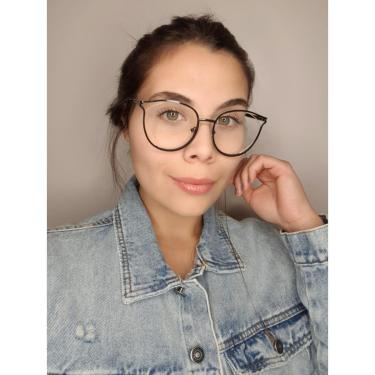 Imagem de Armação Óculos De Grau Feminina Redondo Metal Areta-Feminino