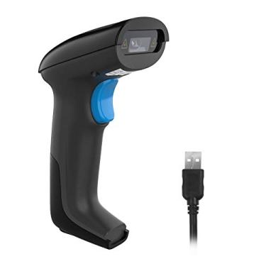 Imagem de Scanner de códigos de barras portátil 2D REALINN QR PDF417 com matriz de dados 1D Scanner de código de barras com fio leitor de códigos de barras com cabo USB para pagamento móvel, loja, supermercado