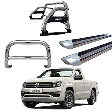Imagem de Kit Quebra Mato+Estribo PERSON +Santo ANT.H2 AMAROK CS CROMO