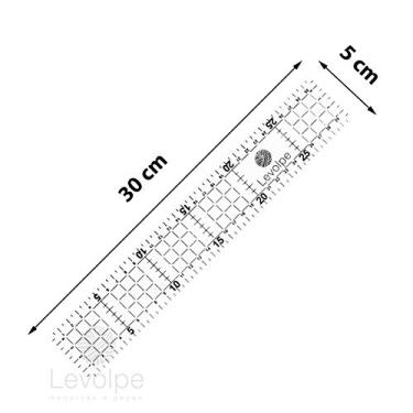 Imagem de Régua 5x30cm Para Patchwork Em Acrílico Artesanato Patchwork