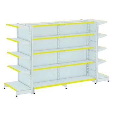 Imagem de Gondola Centro 170 Amapa Flex Kit 2 Metros 2 Ponta Branco