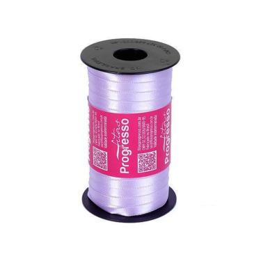 Imagem de Fita De Cetim Progresso 7Mm Com 100 Metros Lilás