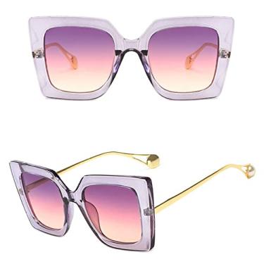 Imagem de Sexy Vintage Leopard Square Sunglasses Women Luxury Sun Glasses Female Big Frame Gradient Fashion Oculos De Sol,2,China