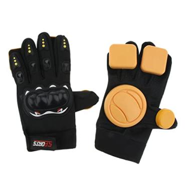 Imagem de LoveinDIY 1 par de luvas de freio Longboard Slide Block skate dança luvas quentes - quatro deslizantes