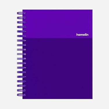 Imagem de Hamelin, Caderno espiral, 20 x 25 cm, pautado universitário, capa dura, 150 páginas, caderno de 1 matéria, ultra violeta