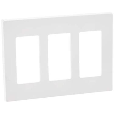 Imagem de Leviton 3-Gang Decora Plus Suporte de encaixe sem parafusos, 80311-SW, branco