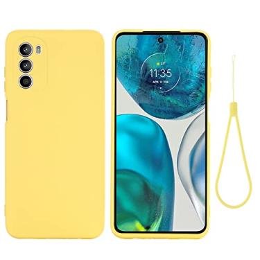 Imagem de YUNCHAO Caixa de telefone Para Motorola Moto G52 4G/G82 Caixa de telefone de choque de silicone líquido de cor pura de cor líquida capa para celular