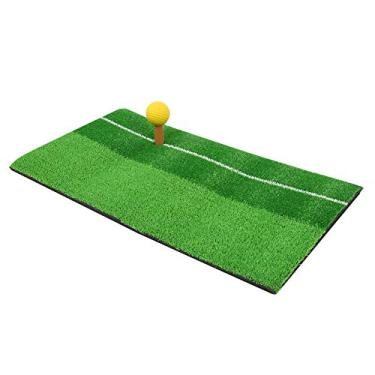 Imagem de Almofada de treinamento de golfe, fundo antiderrapante portátil 11 x 19,7 pol. esteiras de prática de golfe para casa para iniciantes para atividades ao ar livre para treinamento