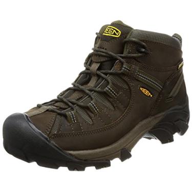 Imagem de KEEN Targhee 2 Bota feminina impermeável para caminhada de altura média, Cantina/verde-oliva escura, 40