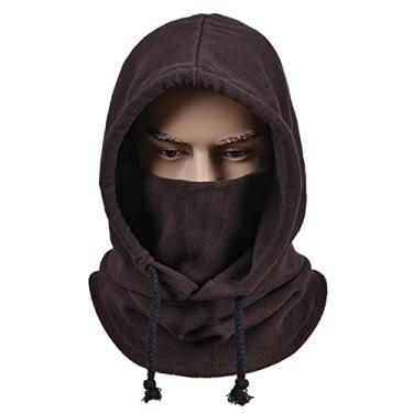 Imagem de Kiboule Boina de lã polar quente de inverno balaclava capa para esportes de inverno cobertura de pescoço para ciclismo esqui e motociclismo