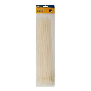 Imagem de Abraçadeira Nylon 200mmx2,5 Branca Rino Com 50