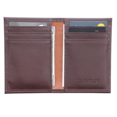 Imagem de Carteira Masculina Porta Cartões Duo Couro Legítimo (Marrom)