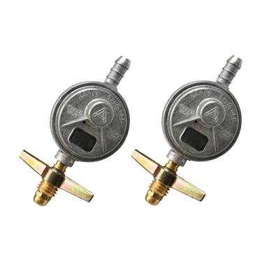Imagem de Kit 2 Reguladores Gas Botijao Registro Válvula Fogão 4 Bocas