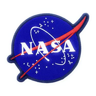 Imagem de Adesivo NASA bordado de ferro em remendos espaciais costurado no logotipo oficial remendos bordado emblema de lembrança