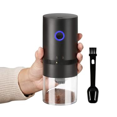 Imagem de PARACITY Moedor de café elétrico, pequeno moedor de café sem fio, mini com configuração multimoagem, moedor de grãos de café portátil automático para acampamento/gotejamento/expresso/derramar sobre