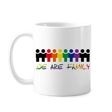 Imagem de Caneca LGBT Rainbow Flag We Are Family cerâmica cerâmica xícara de café porcelana louça