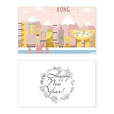 Imagem de Hong Kong Tradicional Visiting Harbour Festival Cartão de felicitações Mensagem Presente