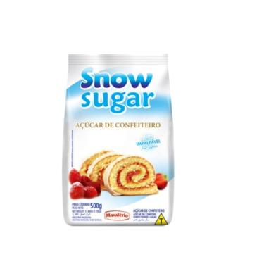 Imagem de Açúcar de confeiteiro impalpável snow sugar 500g mavalério