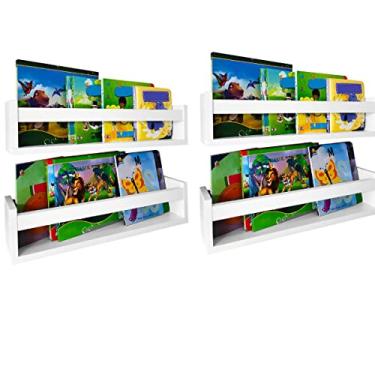 Imagem de Prateleiras Para Livros Infantil Jumbo 4 Pçs Super Funda